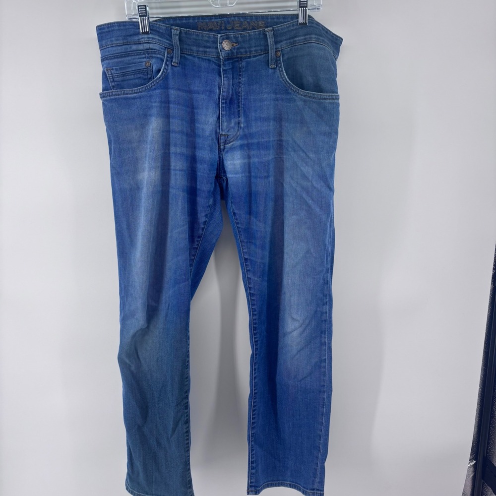 Mavi Jeans Mens Light Wash‎ Denim Regular Fit Casual Pants 32x28